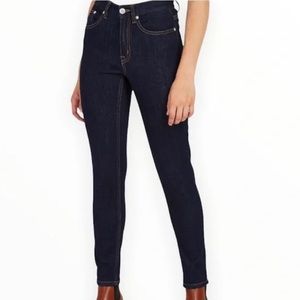 Frank And Oak Women Debbie Skinny Jeans Dark Wash Size 28.